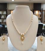 White pearl necklaces