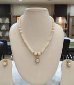 White pearl necklaces