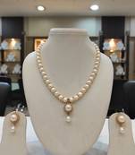 White pearl necklaces