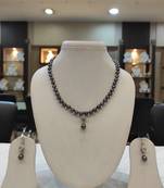 Black pearl necklaces