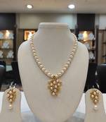 White pearl necklaces