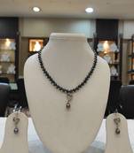 Black pearl necklaces