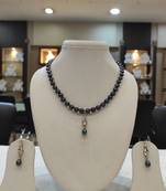 Black pearl necklaces