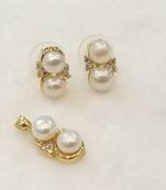 White pearl pendants