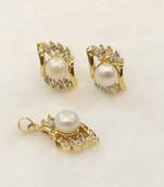 White pearl pendants
