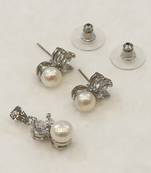 White pearl pendants