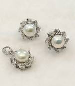 White pearl pendants
