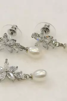 White pearl pendants