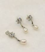 White pearl pendants