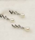 White pearl pendants