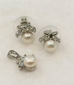 White pearl pendants