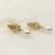 White pearl earrings