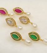 Multicolor pearl earrings
