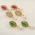 Multicolor pearl earrings