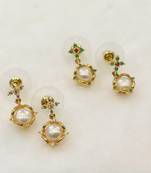 Multicolor pearl earrings