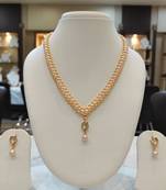 Pink pearl necklaces