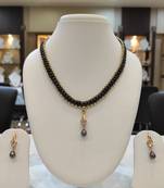 Black pearl necklaces