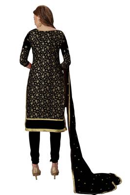 Black embroidered georgette salwar 2