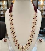 Multicolor pearl necklaces
