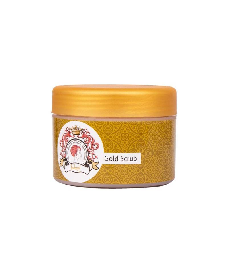 Indrani Gold Scrub For Women Gives A Natural Glow 50 Gm