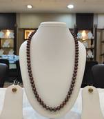 Brown pearl necklaces