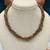 Brown pearl necklaces