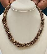 Brown pearl necklaces