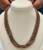 Brown pearl necklaces