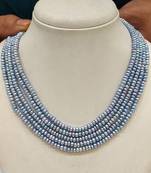 Blue pearl necklaces