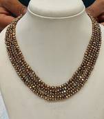 Brown pearl necklaces