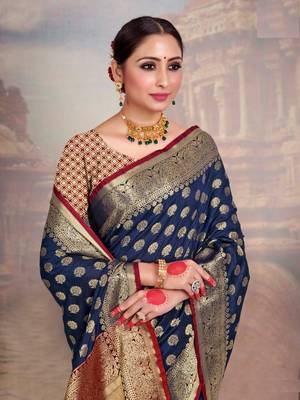 Designer Wedding And Festival Banarasi Saree 1