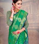 Skyblue Designer Wedding And Festival Banarasi Saree