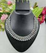 Ethnic Traditional Festive Wear Oxidised Design Necklace for Women and Girls