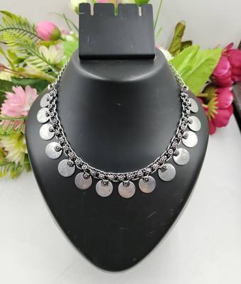 Ethnic Traditional Festive Wear Oxidised Design Long Necklace for Women and Girls 1
