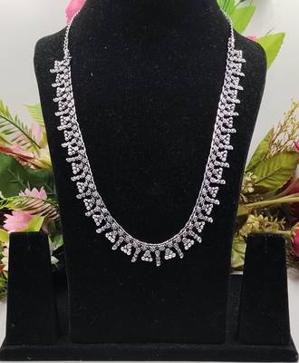 Ethnic Traditional Festive Wear Oxidised Design Long Necklace for Women and Girls 1