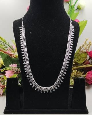 Ethnic Traditional Festive Wear Oxidised Design Long Necklace for Women and Girls 1