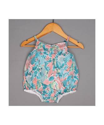 Infant Mermaid Organic Cotton Romper With Organic Lining 1