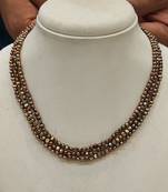 Brown pearl necklaces