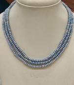 Blue pearl necklaces