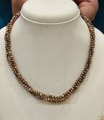 Brown pearl necklaces