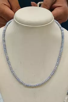 Blue pearl necklaces