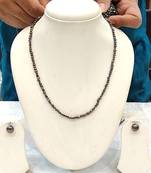 Brown pearl necklaces