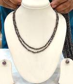 Brown pearl necklaces