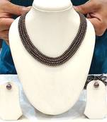Brown pearl necklaces