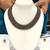 Brown pearl necklaces
