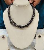 Brown pearl necklaces