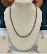 Grey pearl necklaces