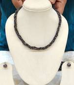 Black pearl necklaces