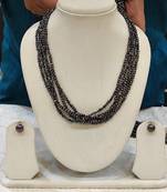 Brown pearl necklaces