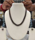 Brown pearl necklaces